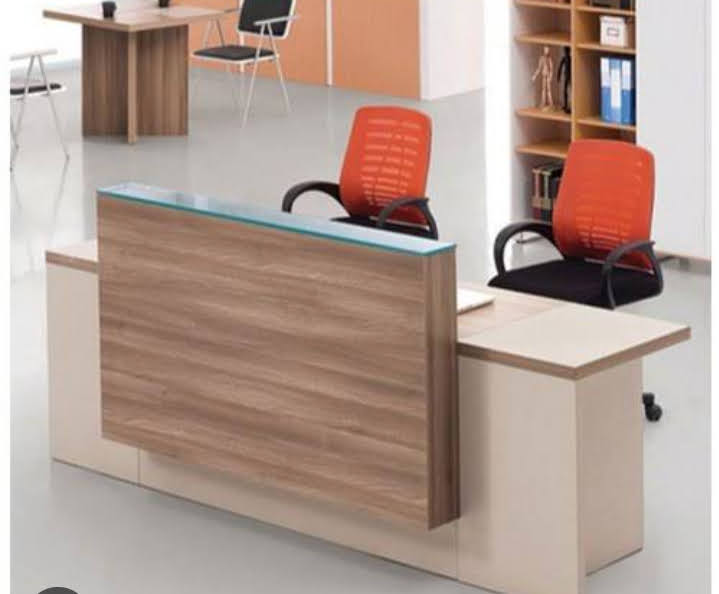 Office Reception Table - Color: Brown