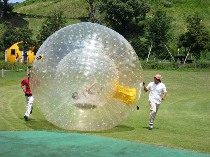 Landing Zorbing Ball Game - Rolling Big Ball Game 