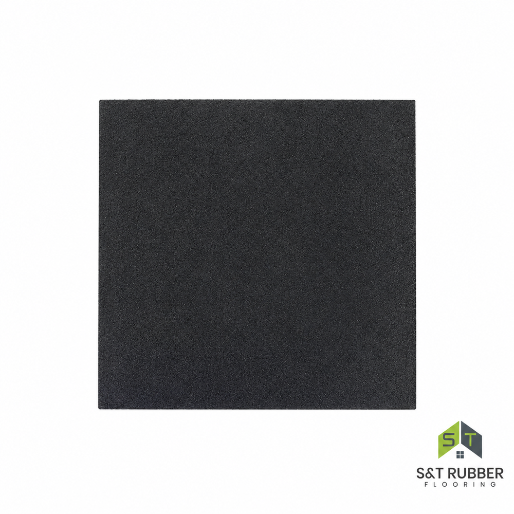 Full Black Rubber Floor Mat - Color: All