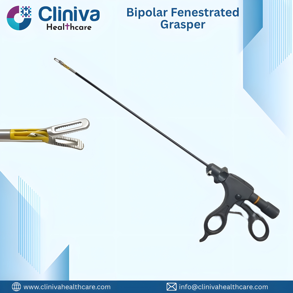 Laparoscopic Bipolar Fenestrated Grasper 5mmx330mm