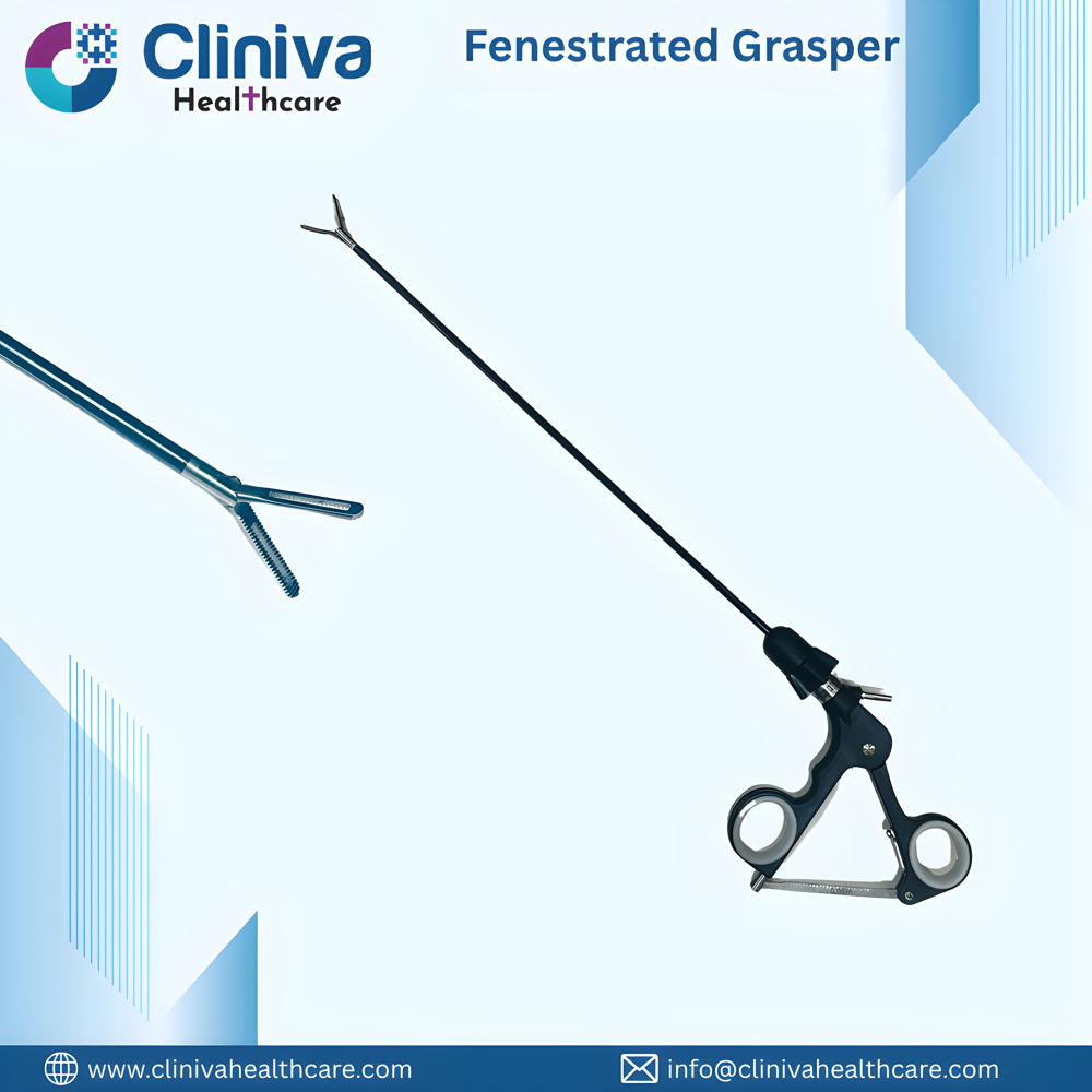 Laparoscopic Bipolar Fenestrated Grasper 5mmx330mm - Application: Hospital