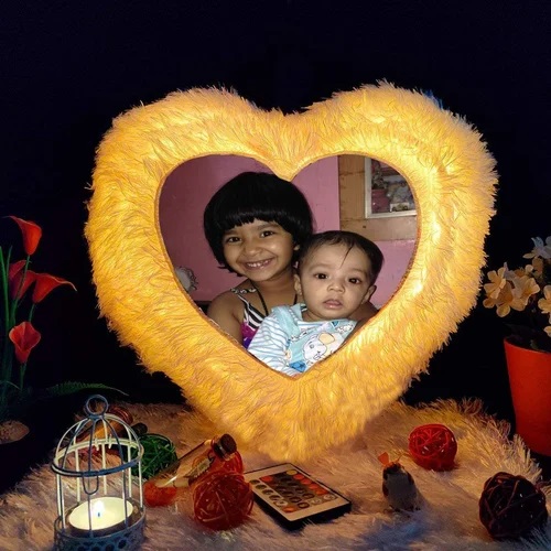 Asl 05 Heart Led Cushion - Color: Multicolour