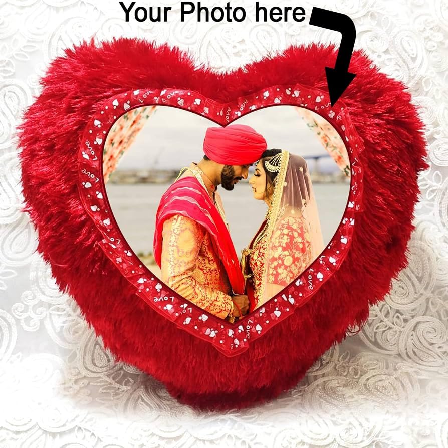 ASL01- Heart Fur Cushion