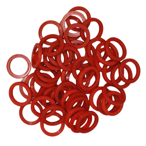Silicon Rubber O Ring - Color: Red