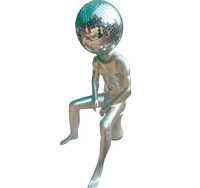 Fancy Mannequin With A Disco Ball Head - Application: Decoration