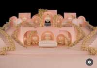 Wedding Reception Stage - Color: Pink