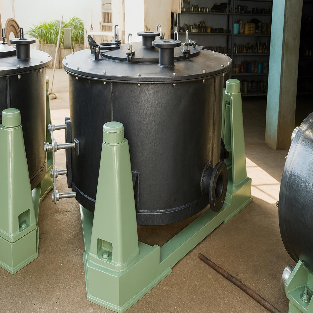 Install Water Treatment SS304 Industrial Manual Vertical Basket Centrifuge