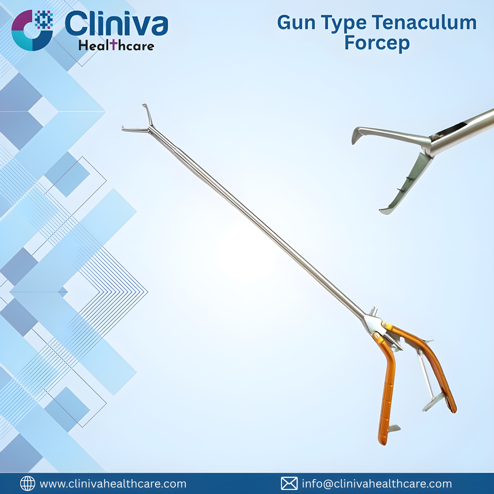 Laparoscopic Gun Type 10mm Tenaculum Forcep - Application: Hospital