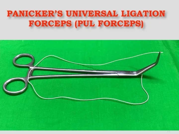 Panickers Universal Ligation Forceps For Gynecologist