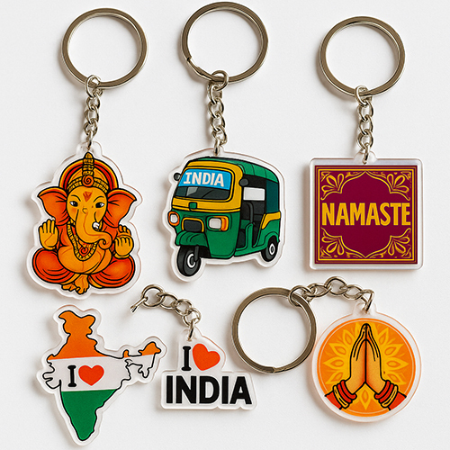 Jd Acrylic Keychain - Color: Multicolor