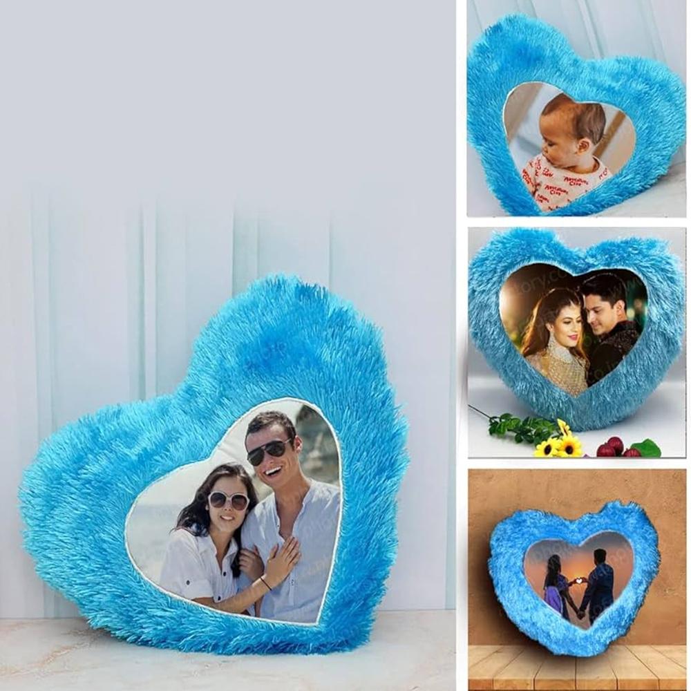 Small Fur Heart Cushion