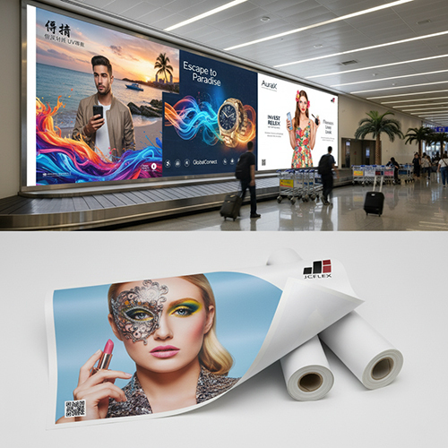 6.2 M Pvc Advertising Textile Fabric Banner - Color: Cmyk