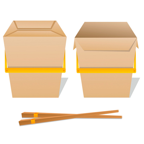 Noodle Box - Color: Brown