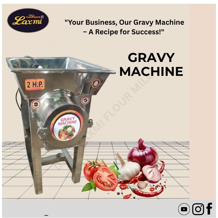 3 Hp Gravy & Paste Machine - Capacity: 25-35 Kg/Hr