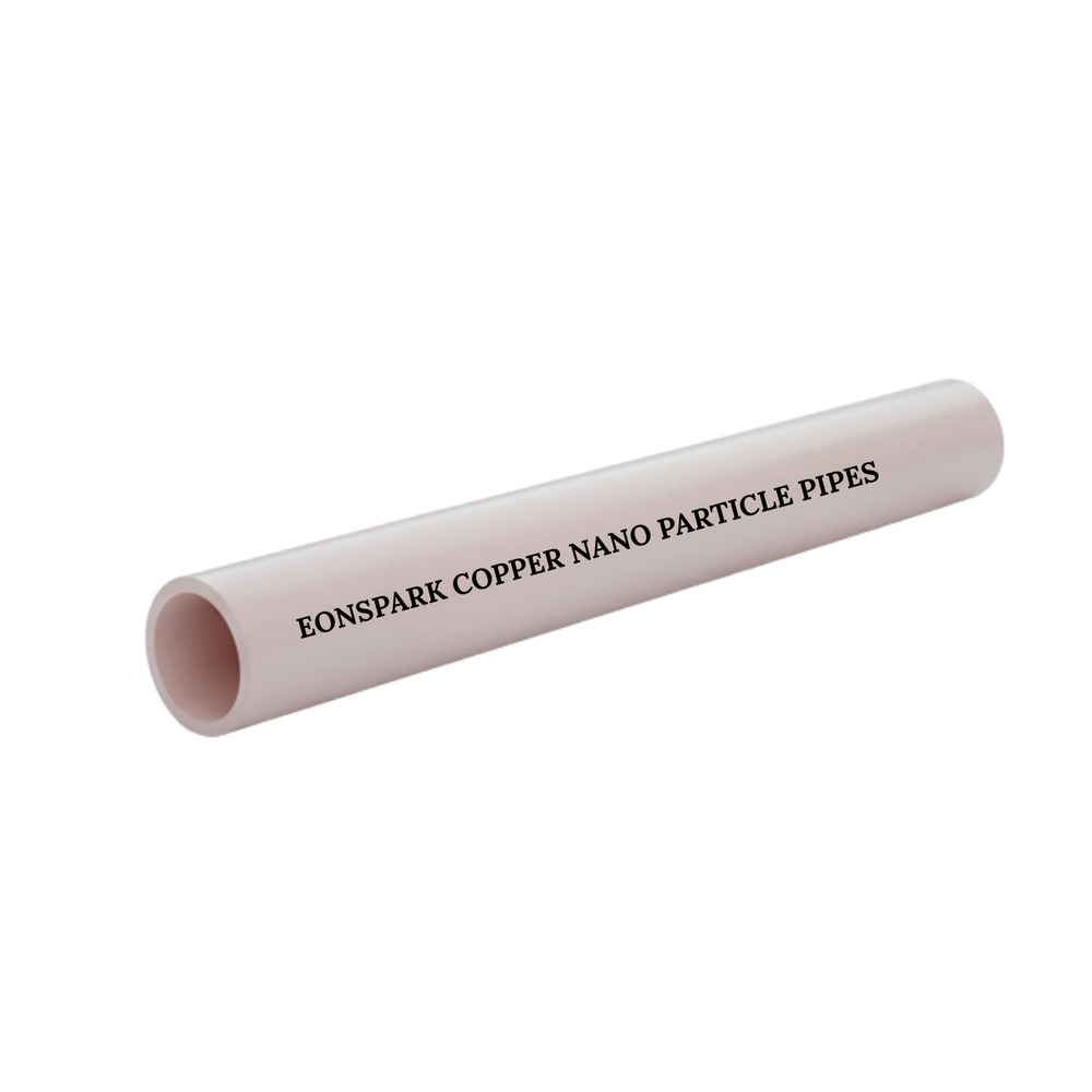 Round Copper Nano Particle Pipes - Color: White
