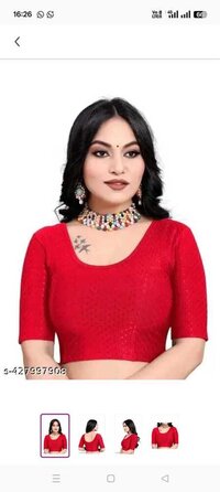 Dobby Lykra Strachble Blouse
