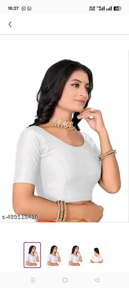 Dobby lykra strachble blouse