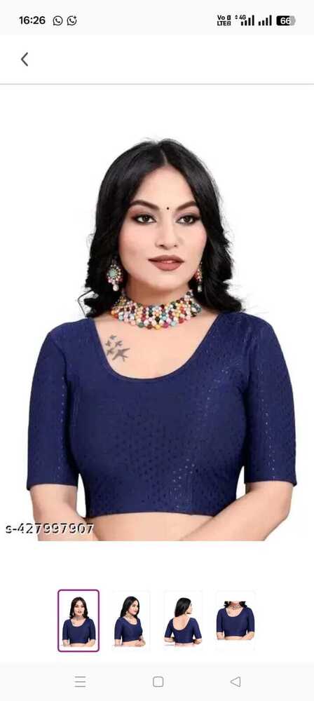 Dobby lykra strachble blouse