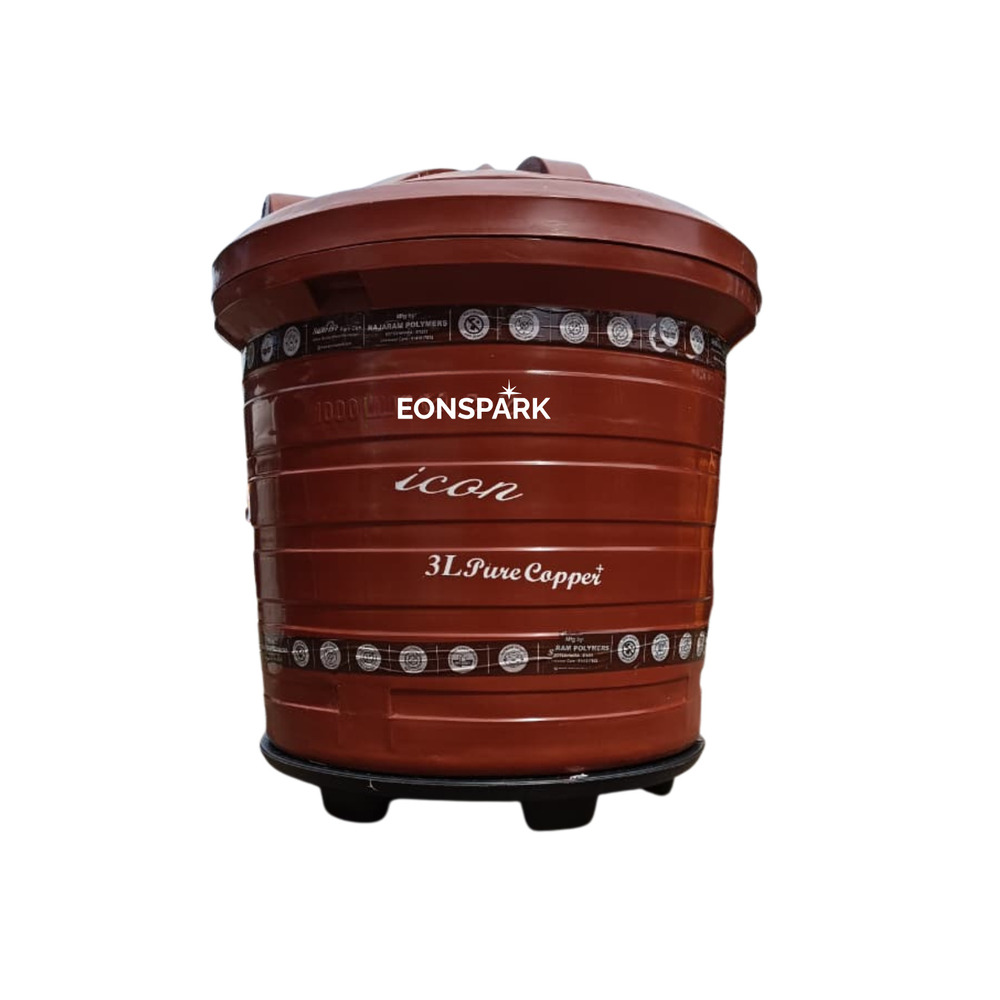 3L Pure Copper Icon Water Tank - Color: Brown