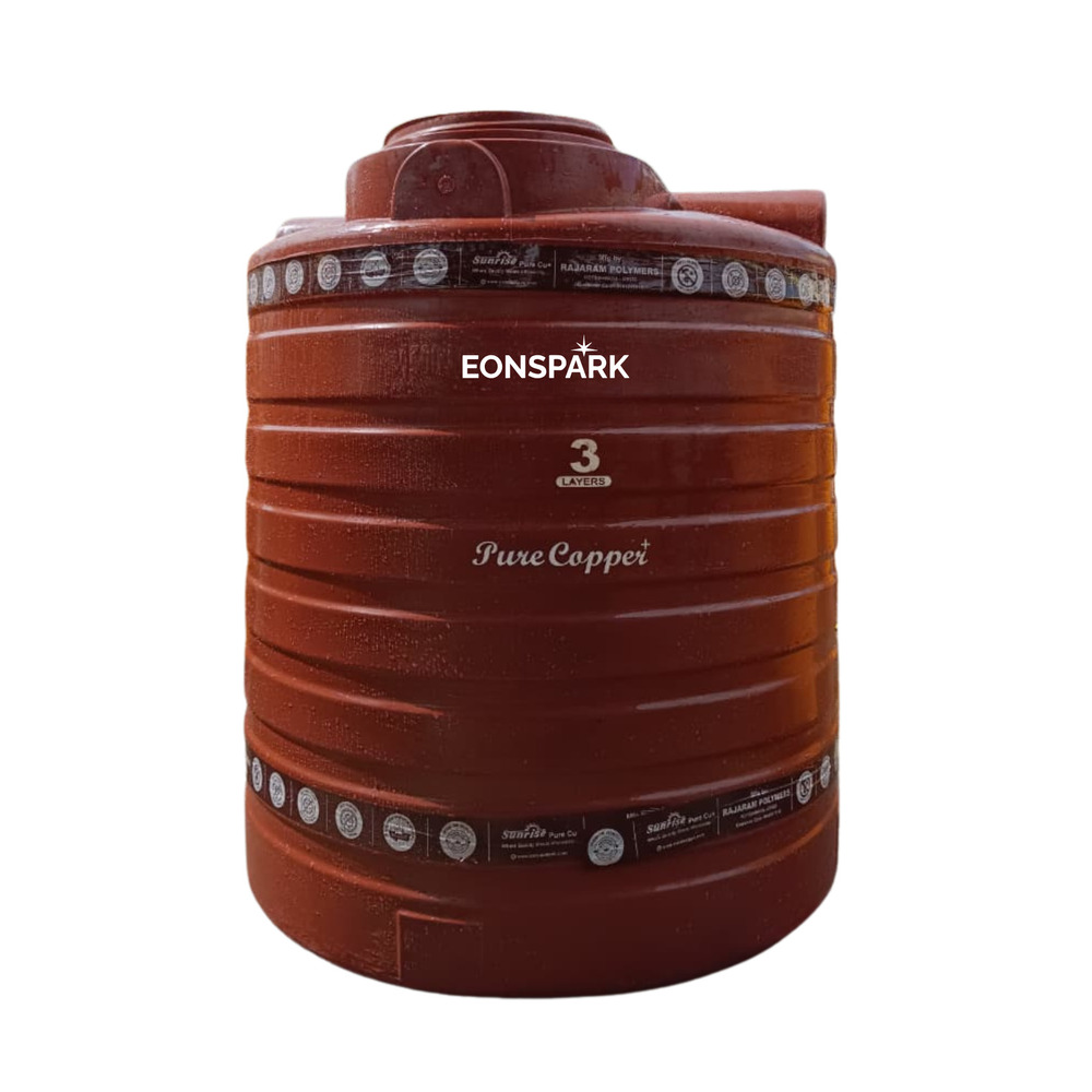 3 Layer Pure Copper Water Tank - Capacity: 1000 Ltr