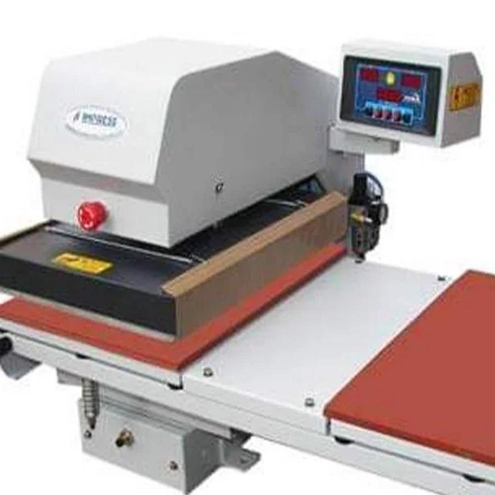 Automatic Double Bed Flat Press - Color: White