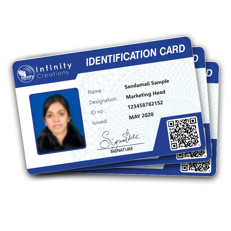 White PVC Sublimation ID Card
