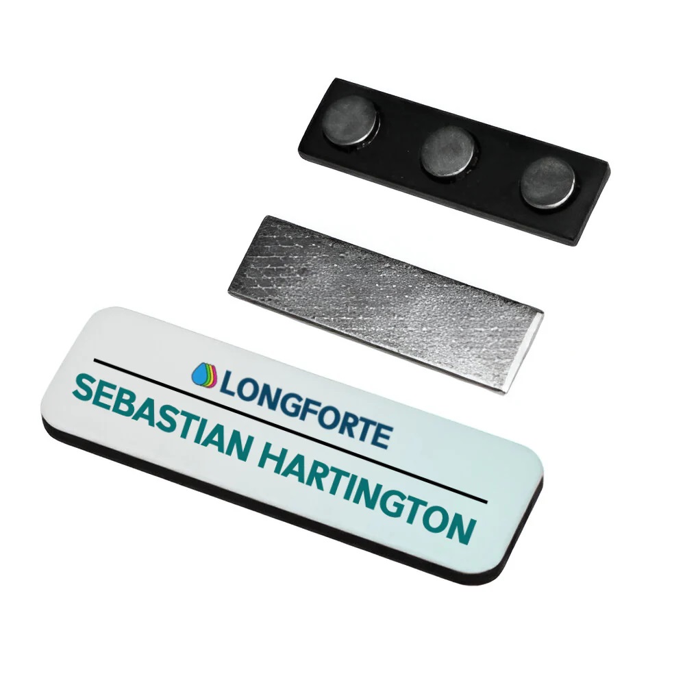 Ahb-rectangular Shape Name Badge - Color: Multi Colour