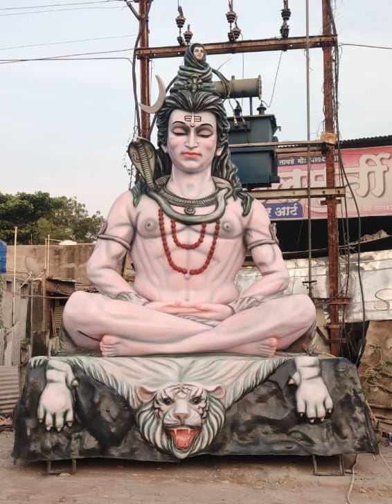 Fiber Shivaji Statue - Color: Multi