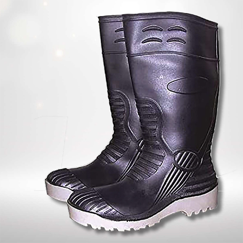 Duckback Gumboots Grey Sole With And Without Steel Toe - Color: Black