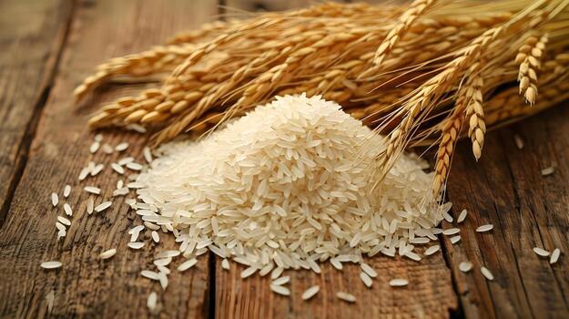 Grain Rice - Color: White