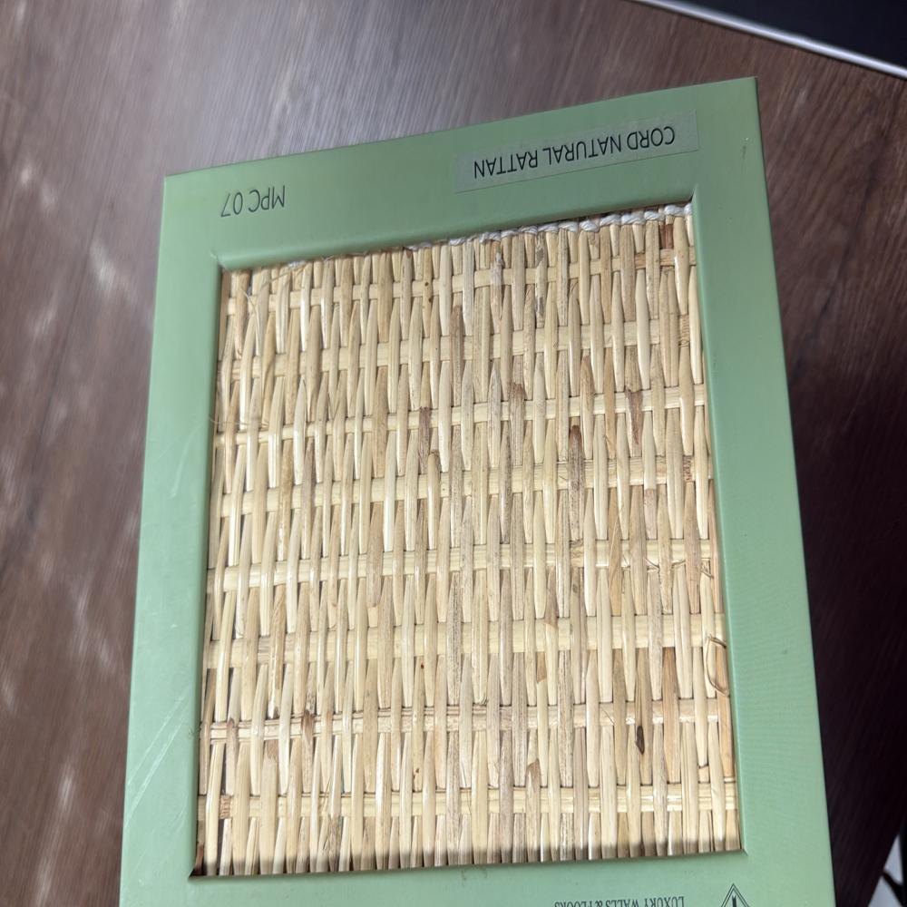 Hexagonal Cane Uni Mesh Sheet - Durable & Stylish Weave - Color: Natural