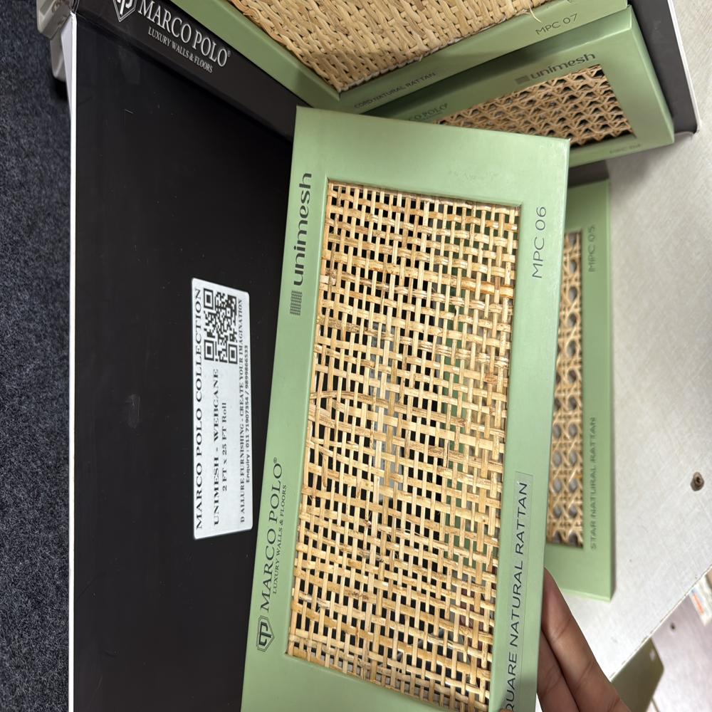 hexagonal cane Uni Mesh Sheet - Durable & Stylish Weave