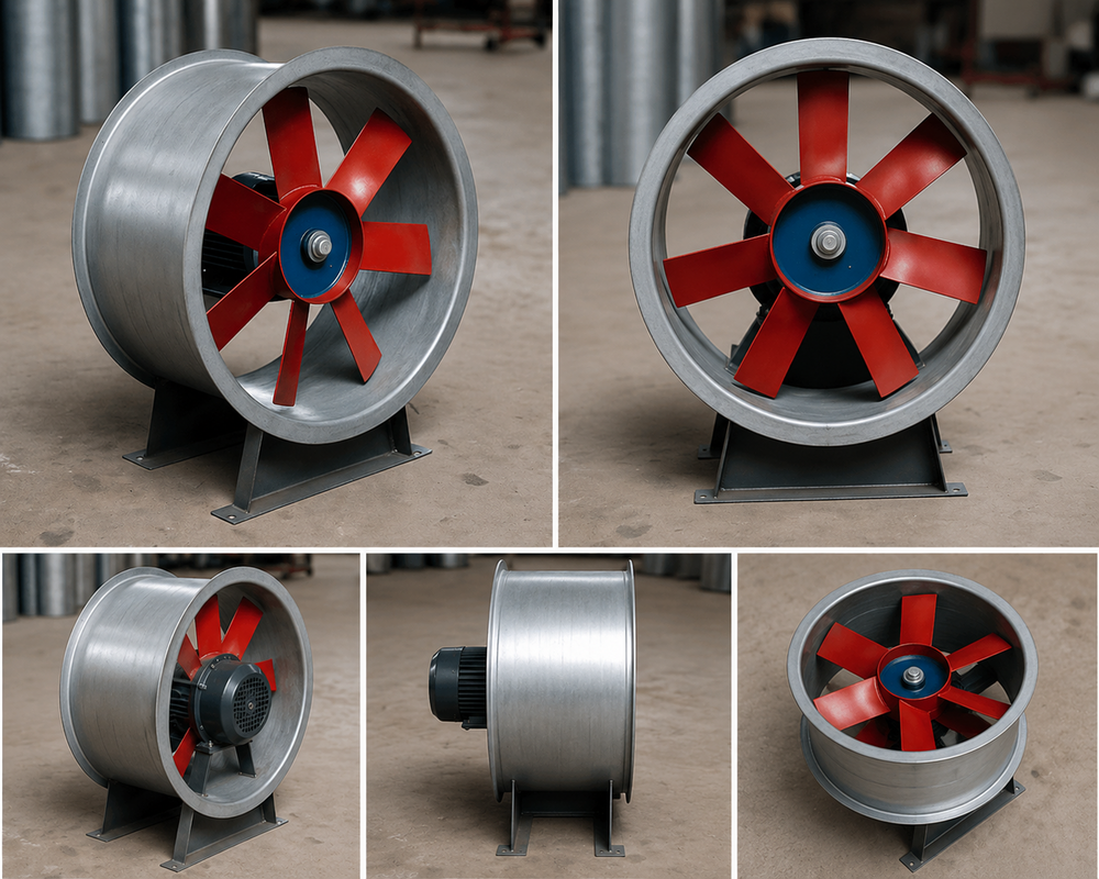 Axial Flow Fans - Blade Material: Cast Iron