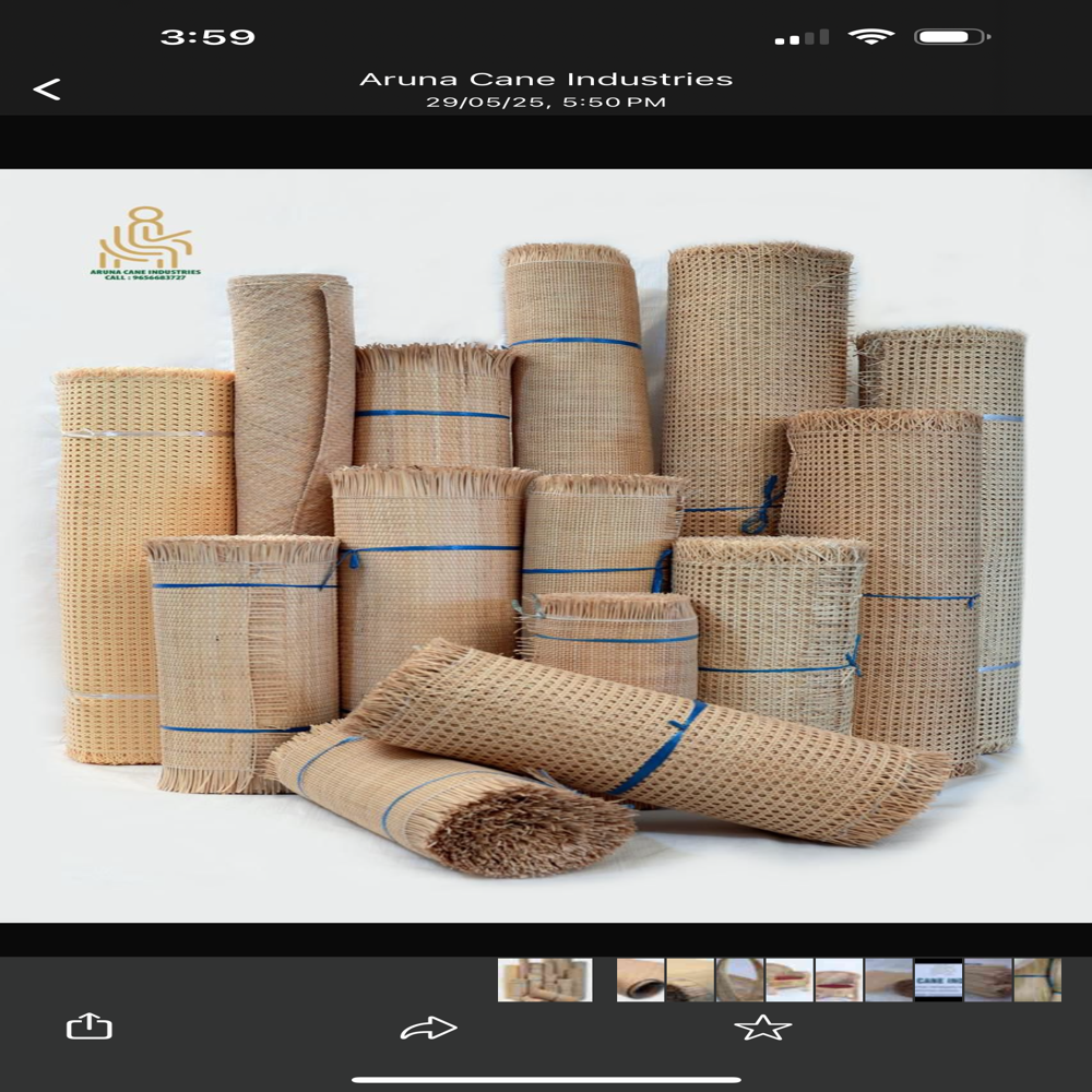 Diamond Open weave Contemporary Rattan Cane Design Sheets - Crafted Aesthetic