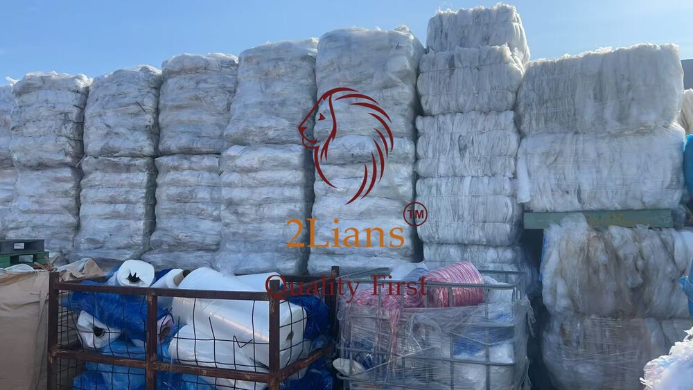 LLDPE/LDPE Film on Bales  Clear scrap