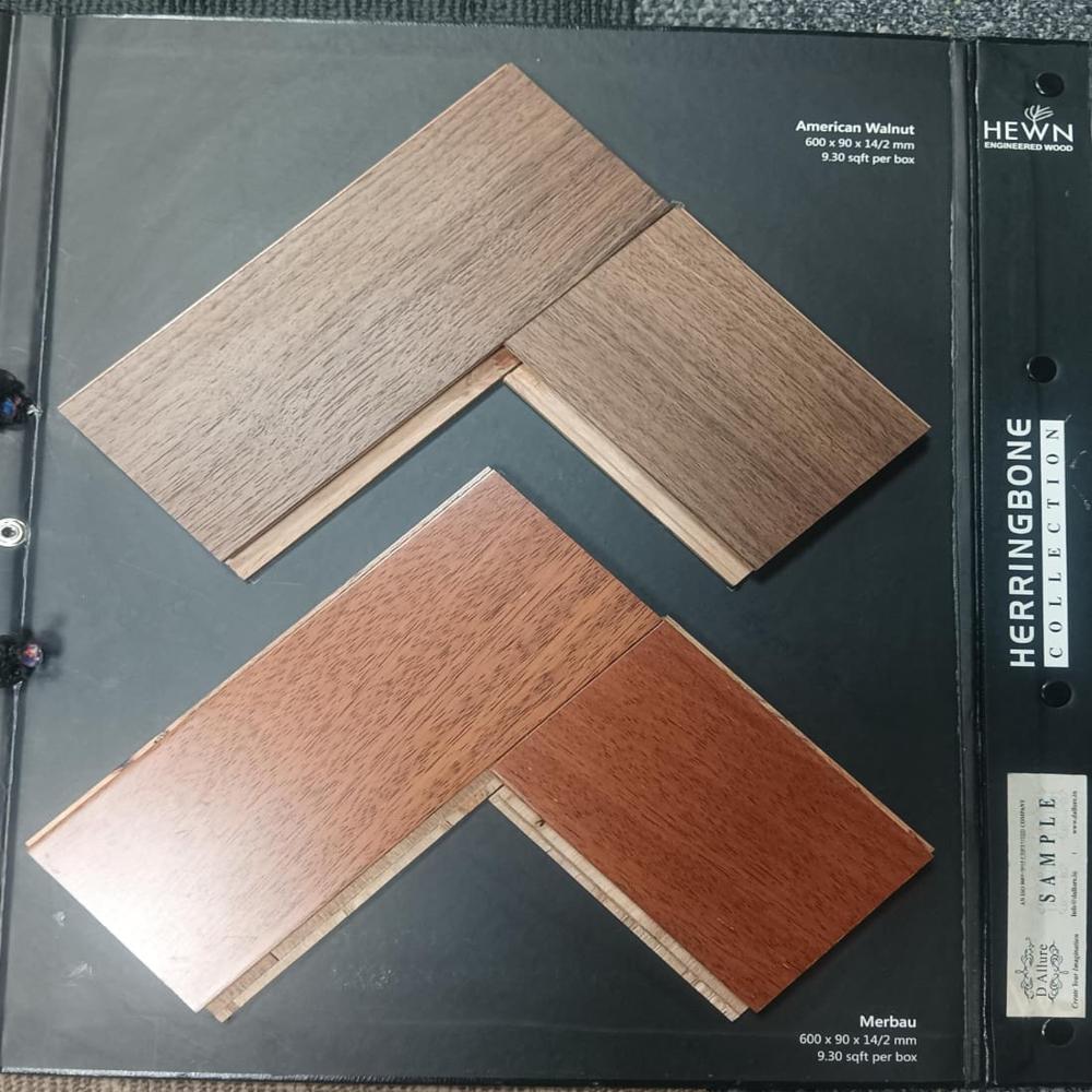 Hewn European Engineered wood flooring, real wood veneer flooring, European engineered flooring, American walnut flooring, wooden flooring supplier, premium hardwood flooring, click-lock wooden floor, HEWN flooring India.