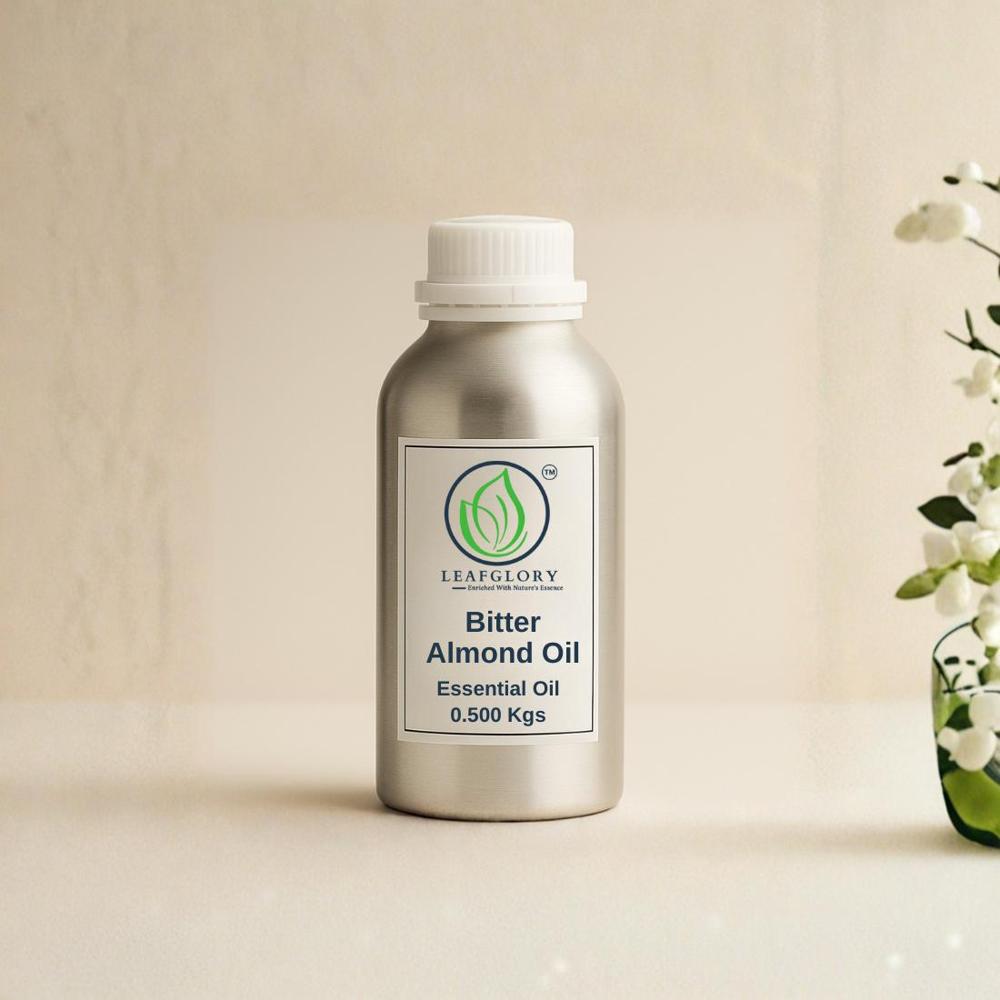 Natural Pure Bitter Almond Oil for Cosmetic, Aromatherapy, Skincare & Industrial Applications | Manufacturer / Supplier / Exporter from India | Leafglory