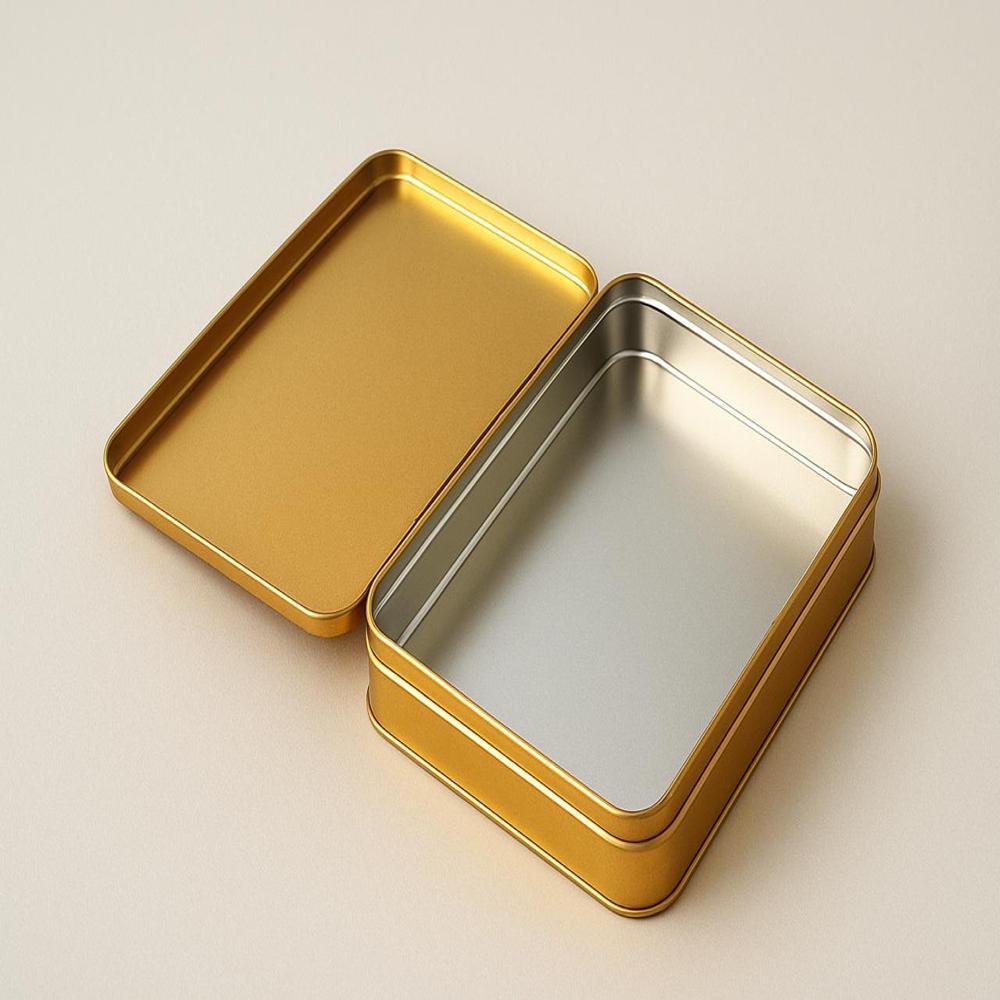 Black Rectangular Tin Box