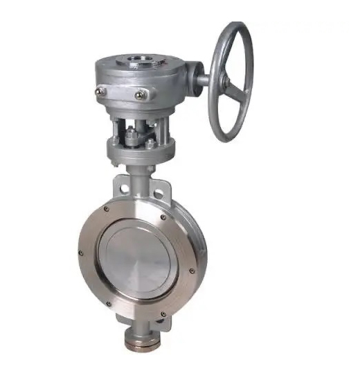 Offset Butterfly Valve - Color: Silver