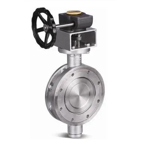 Tripple Offset Butterfly Valve - Color: Silver