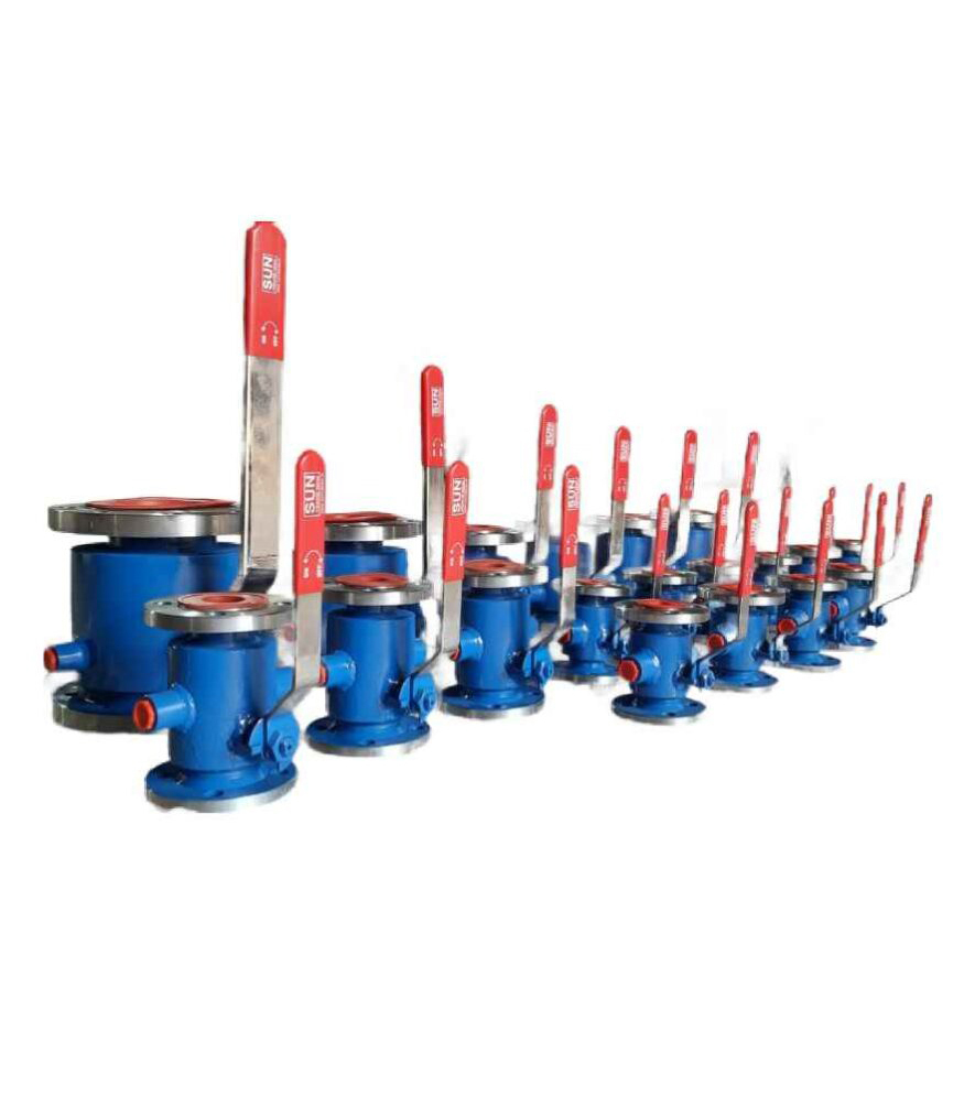 Jacketed Ball Valve - Color: Blue