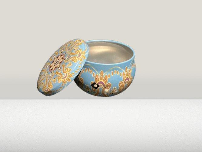 Mandala candle Tin Box