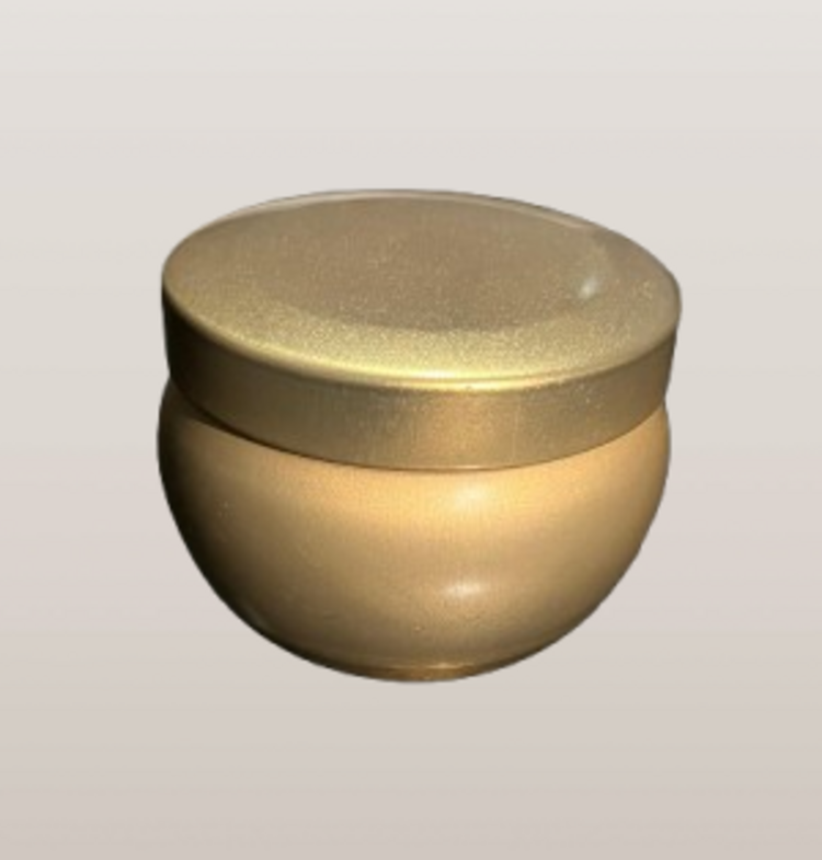 Round Candle Tin Container - Color: Multicolour