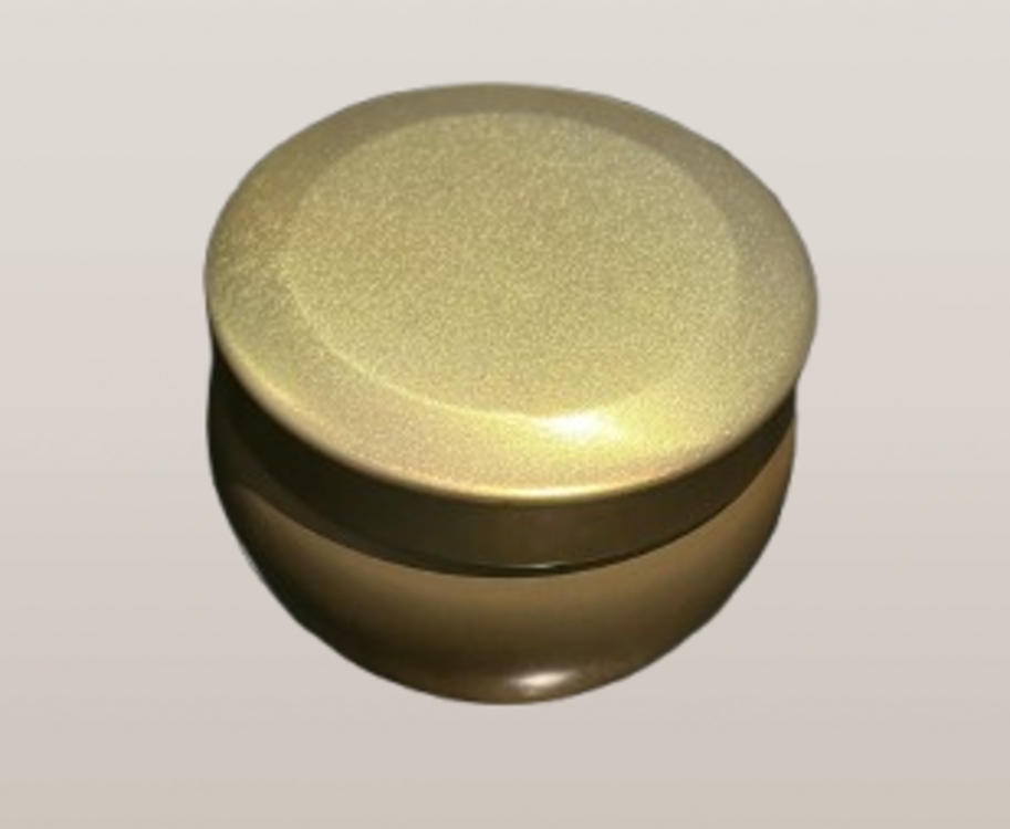Round Candle Tin Container - Color: Multicolour