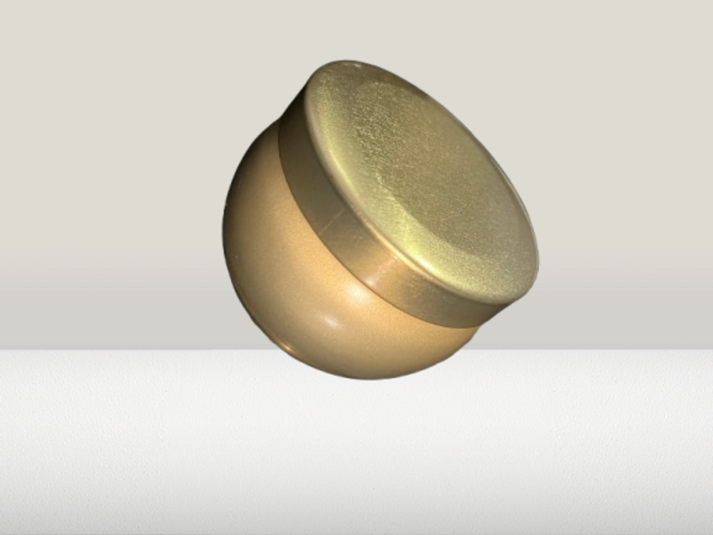 Round Candle Tin Container - Color: Multicolour