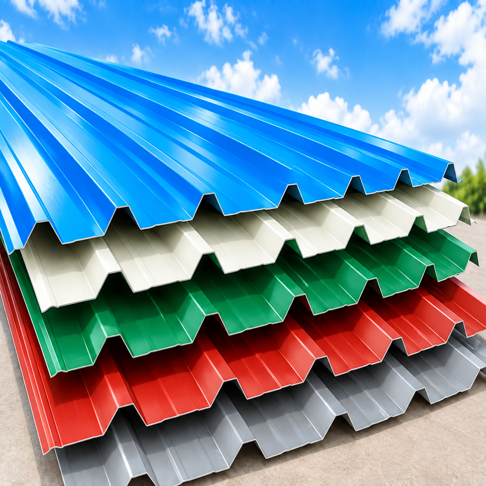 Roofing Sheet Production - Galvanized Steel, 0.30-1.20mm Thickness, 600-1250mm Width | Zinc/Aluminum/Pre-Painted Coatings, Trapezoidal/Corrugated Profiles, On-Site Installation Assistance