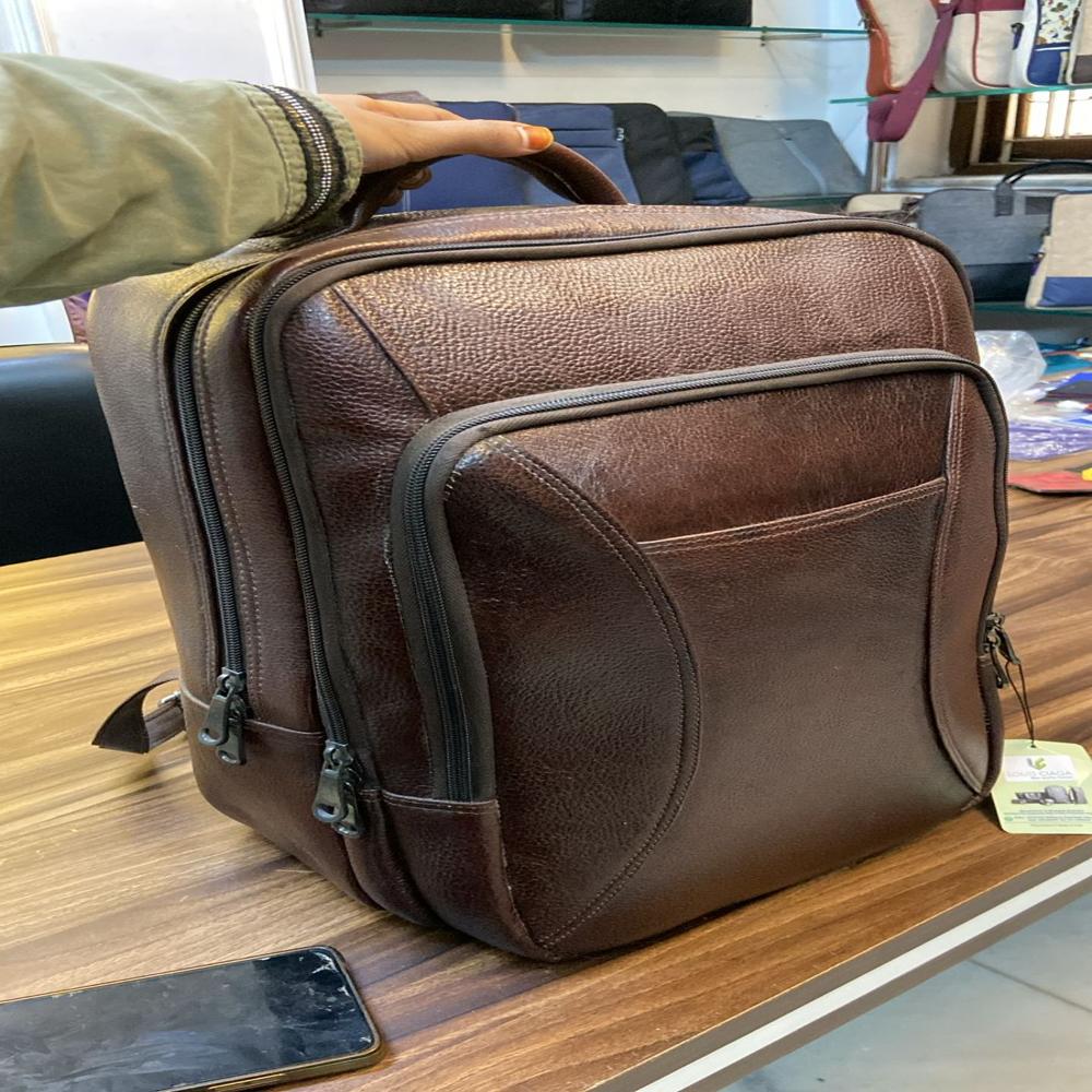 pure leather laptop bag