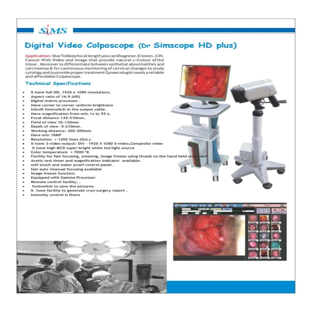 Digital Video Colposcope - Color: White