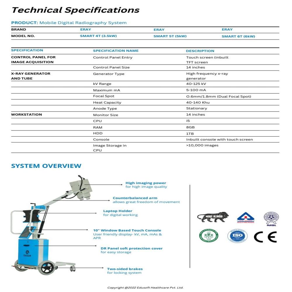 Edusoft Trimax X-Ray CR And DR System