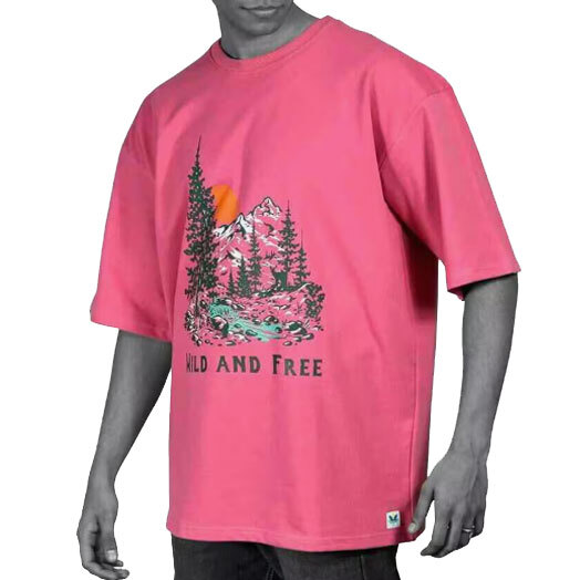 Mens Oversized Tshirt - Color: Pink
